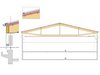 Die Tragkonstruktion überspannt die 30 Meter breite Lagerhalle.