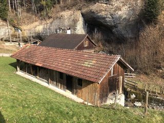 Die Taamühle mit Säge im unteren Toggenburg.