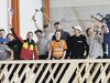 Die Zimmerlehrlinge aus dem zweiten Lehrjahr der Gewerblichen
