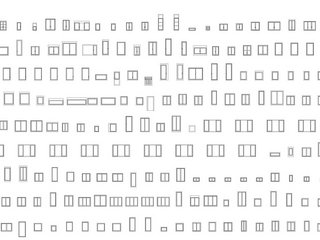 Die Grafik zeigt die unterschiedlichen Fensterformen, die beim Lysbüchel-Projekt zum Einsatz kamen. Diese Vielfalt erforderte eine flexible Holzbauplanung.
