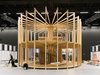 Für Architekt Maurice Berrel  ist der Pavillon mit seinen zarten Vorhangschleiern eine Reminiszenz  an die japanischen Reispapierlampen des Designers Isamu Noguchi.